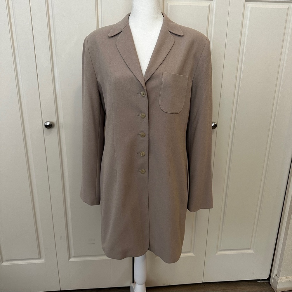 SC BASICS WOMEN'S BLAZER SZ 6 BEIGE